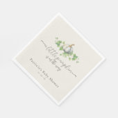 ホワイトカボチャ素朴ファームハウスベビーシャワーナプキン スタンダードランチョンナプキン (角)