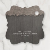 ホワイトカボチャ素朴結婚ズ フェイバータグ (裏面)