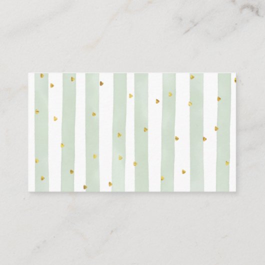 ホワイトカボチャ緑のフローラキャンディーの数 エンクロージャーカード (裏面)