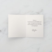 ホワイトカボチャ赤ちゃんシャワー サンキューカード (内部)