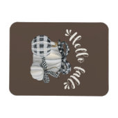 ホワイトカボチャ3個 マグネット (横)