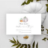 ホワイトカボチャ – キャンディゲームの数を推測 エンクロージャーカード