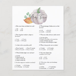 ホワイトカボチャ – ベビートリビア |赤ちゃんシャワーゲーム