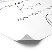 ホワイトカボチャ – 何人のキスブライダルシャワーゲーム ポスター (角)