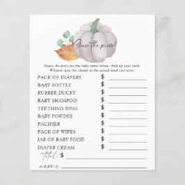 ホワイトカボチャ – 価格ゲームを推測