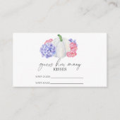 ホワイトカボチャ – 推測する数のキスブライダルゲーム エンクロージャーカード (正面)