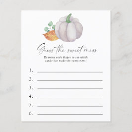 ホワイトカボチャ – 甘い混乱ゲームを推測