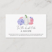 ホワイトカボチャ – 花嫁のためのレシピ エンクロージャーカード (正面)