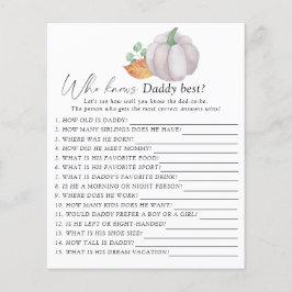 ホワイトカボチャ – 誰がパパのゲームを知っ最高のている