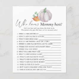 ホワイトカボチャ – 誰がママのゲームを知っ最高のている