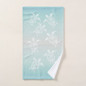 ホワイトカメビーチをテーマにした バスタオルセット (ハンドタオル)