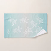 ホワイトカメビーチをテーマにした バスタオルセット (ハンドタオル)