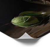 ホワイトカメリアフラワーズアートプリントポスター ポスター (角)