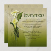 ホワイトカラス結婚イート 招待状 (正面/裏面)