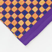 ホワイトカラフルラビットバイアレタ フリースブランケット (角)