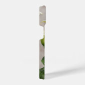 ホワイトカラユリフラワーアートフォンケース iPhoneケース (右側面)