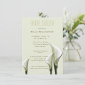 ホワイトカラユリブライダルシャワー 招待状 (スタンド正面)