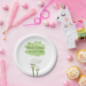 ホワイトカラライリズウォーター結婚カラー ペーパープレート (パーティー)