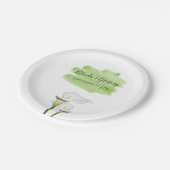 ホワイトカラライリズウォーター結婚カラー ペーパープレート (アングル)