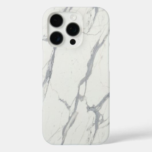ホワイトカララマーブルiPhoneケースエレガント- ミニマル Case-Mate iPhoneケース (裏面)