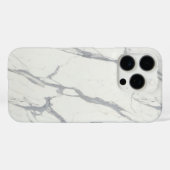 ホワイトカララマーブルiPhoneケースエレガント- ミニマル Case-Mate iPhoneケース (裏面 (横))