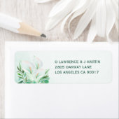 ホワイトカラリリエレガントフローラ水色 ラベル (インサイチュ)