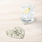 ホワイトカラリリーフローラブライダルシャワー ペーパーコースター (インサイチュ)