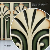 ホワイトカラリリー抽象芸術ミッドセンチュリースタイル タイル