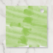 ホワイトカラリリー水彩結婚のギフト フェイバータグ (裏面)