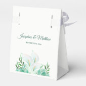 ホワイトカラリリー結婚フローラ フェイバーボックス (裏面サイド)