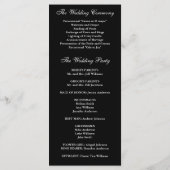 ホワイトカラリリー結婚式 プログラム (裏面)