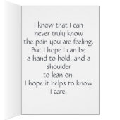 ホワイトカラリリー、悔やみや弔慰、愛する人の損失 (内側 (右))