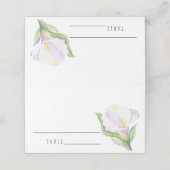 ホワイトカラ – 結婚の座席表 プレイスカード (外部開封)