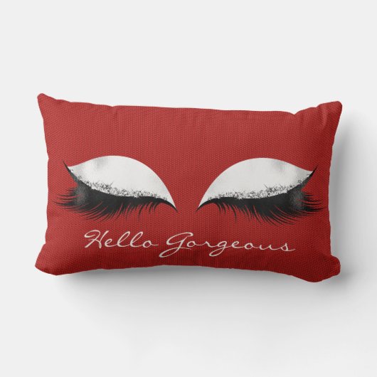 ホワイトカリエンテ赤メイクアップまぶしハローゴス ランバークッション (裏面)