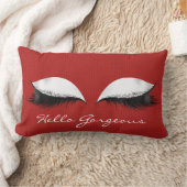 ホワイトカリエンテ赤メイクアップまぶしハローゴス ランバークッション (ブランケット)