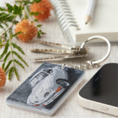 ホワイトカルマンガイアキーチェーン キーホルダー (正面右)