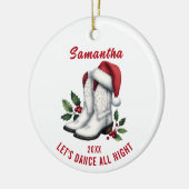 ホワイトカントリー素朴カウボーイブーツオーナメント セラミックオーナメント (左)