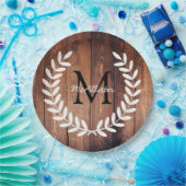 ホワイトカントリー素朴ローレルズバーンウッド ペーパープレート (パーティー)