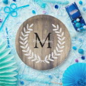 ホワイトカントリー素朴ローレルライトバーンウッド ペーパープレート (パーティー)