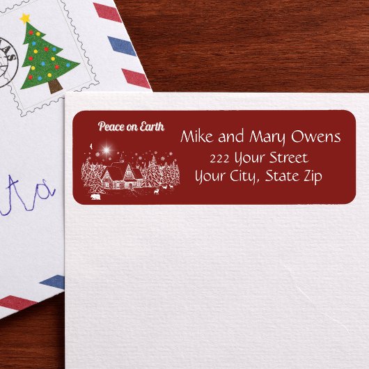 ホワイトカントリー・クリスマス・ピース・オン・アース ラベル