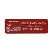 ホワイトカントリー・クリスマス・ピース・オン・アース ラベル (正面)