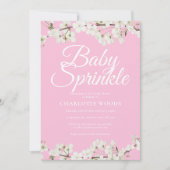 ホワイトカントリー ブルーム ベイビー シャワーパーティー / お披露目 招待状 (正面)