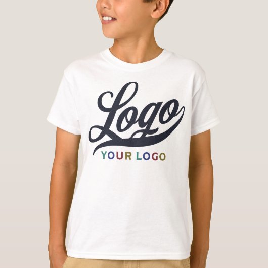 ホワイトカンパニーロゴスワッグビジネスキッズボーイズ Tシャツ (正面)