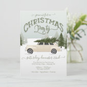 ホワイトカークリスマスツリーパーティ 招待状 (スタンド正面)