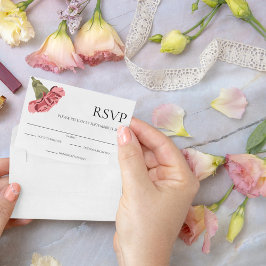 ホワイトカーニスオンホワイトモダンフローラ 出欠カード