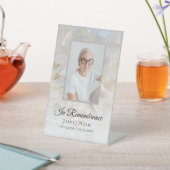 ホワイトカーネーションフローラライフ葬儀お祝い 台座サイン (インサイチュ)