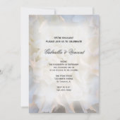 ホワイトカーネーションフローラ婚約パーティ 招待状 (正面)