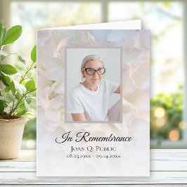 ホワイトカーネーションフローラ葬儀悔やみや弔慰 サンキューカード