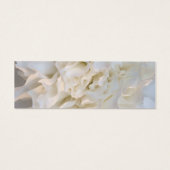 ホワイトカーネーション結婚フローラサンキューメッセージカード (裏面)