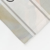 ホワイトカーネーション結婚フローラ フリースブランケット (角)